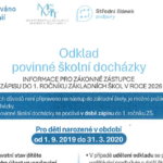 Informace o odkladu povinné školní docházky 2026